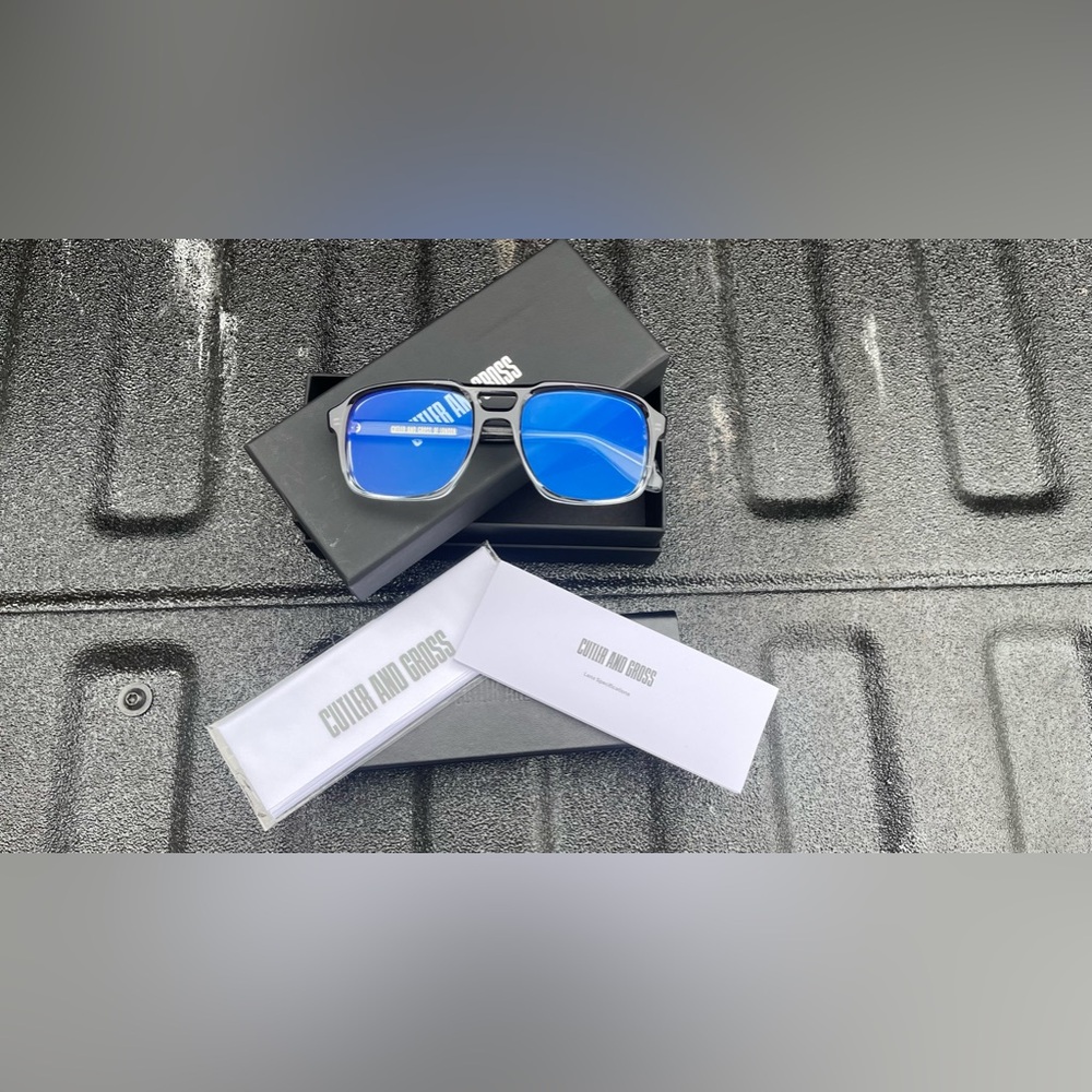 Cutler & Gross 1394 Aviator Sunglasses Black Beauty